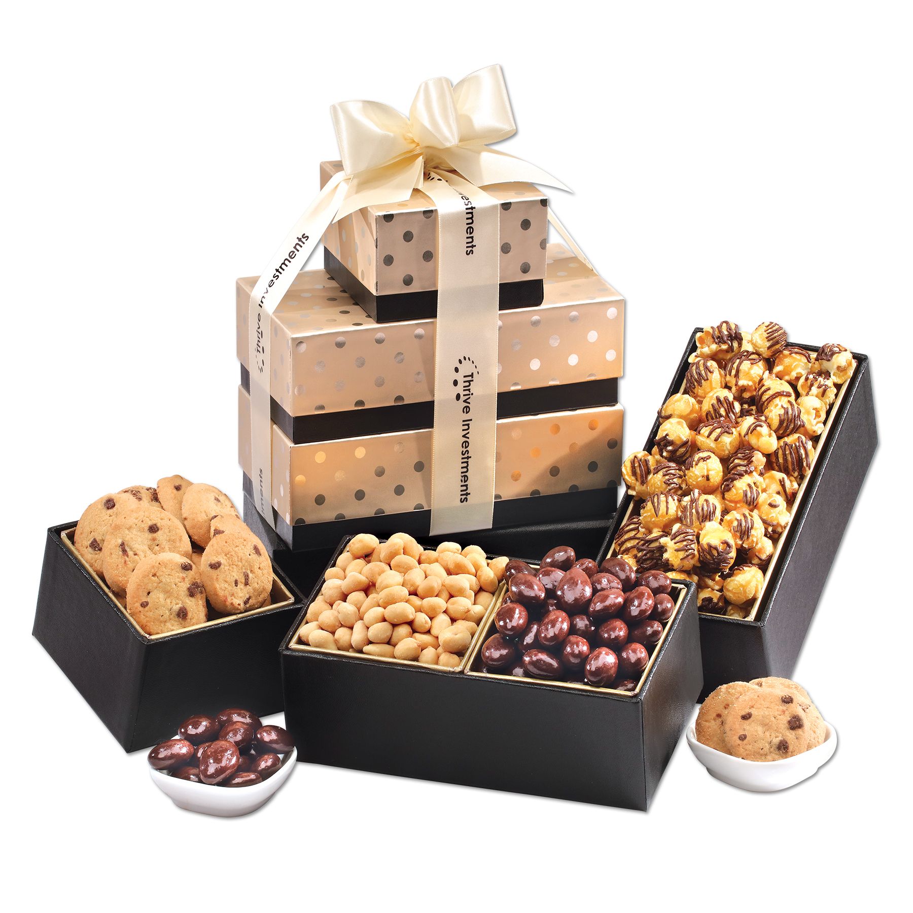 dessert tower gift basket