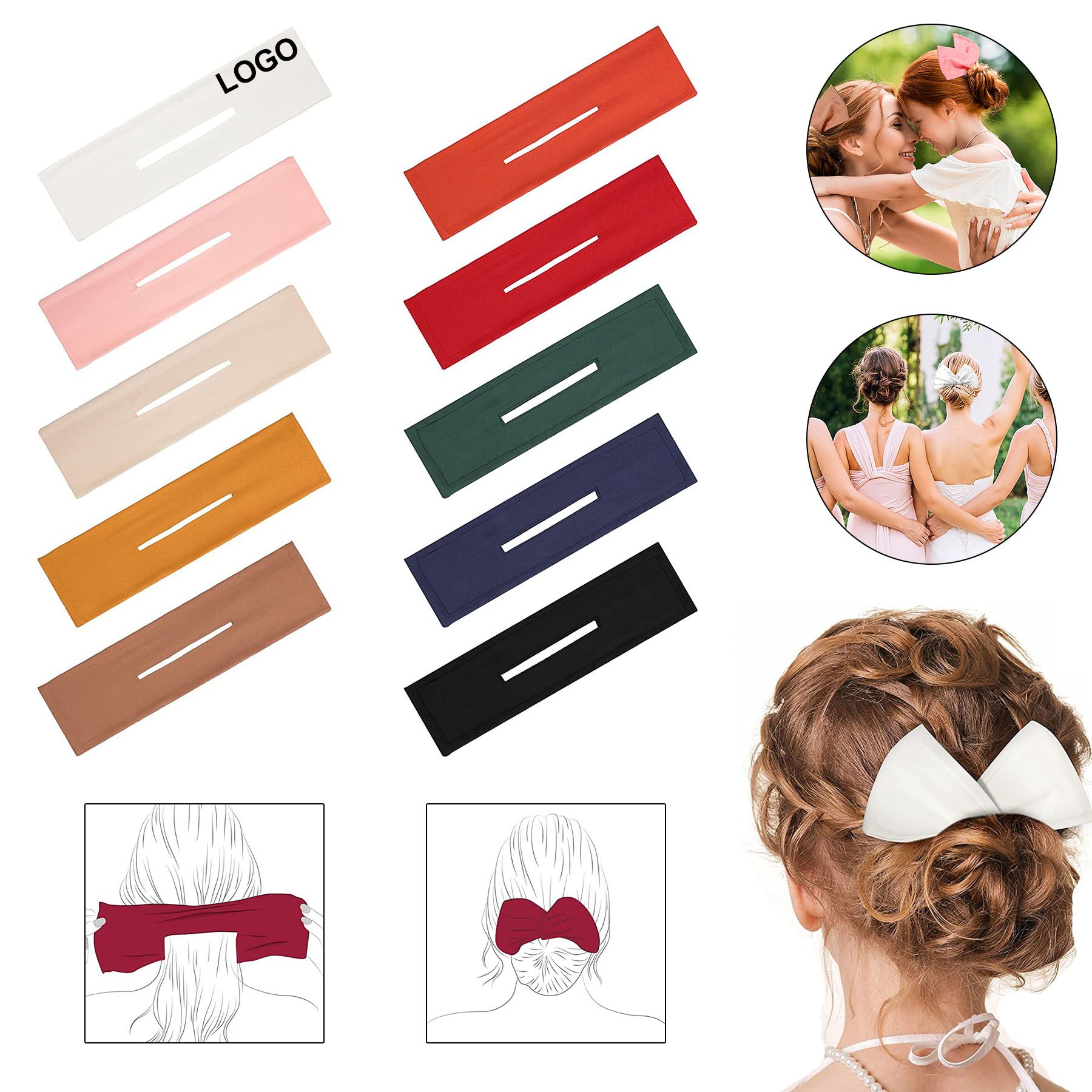 hair bun maker in multiple colors