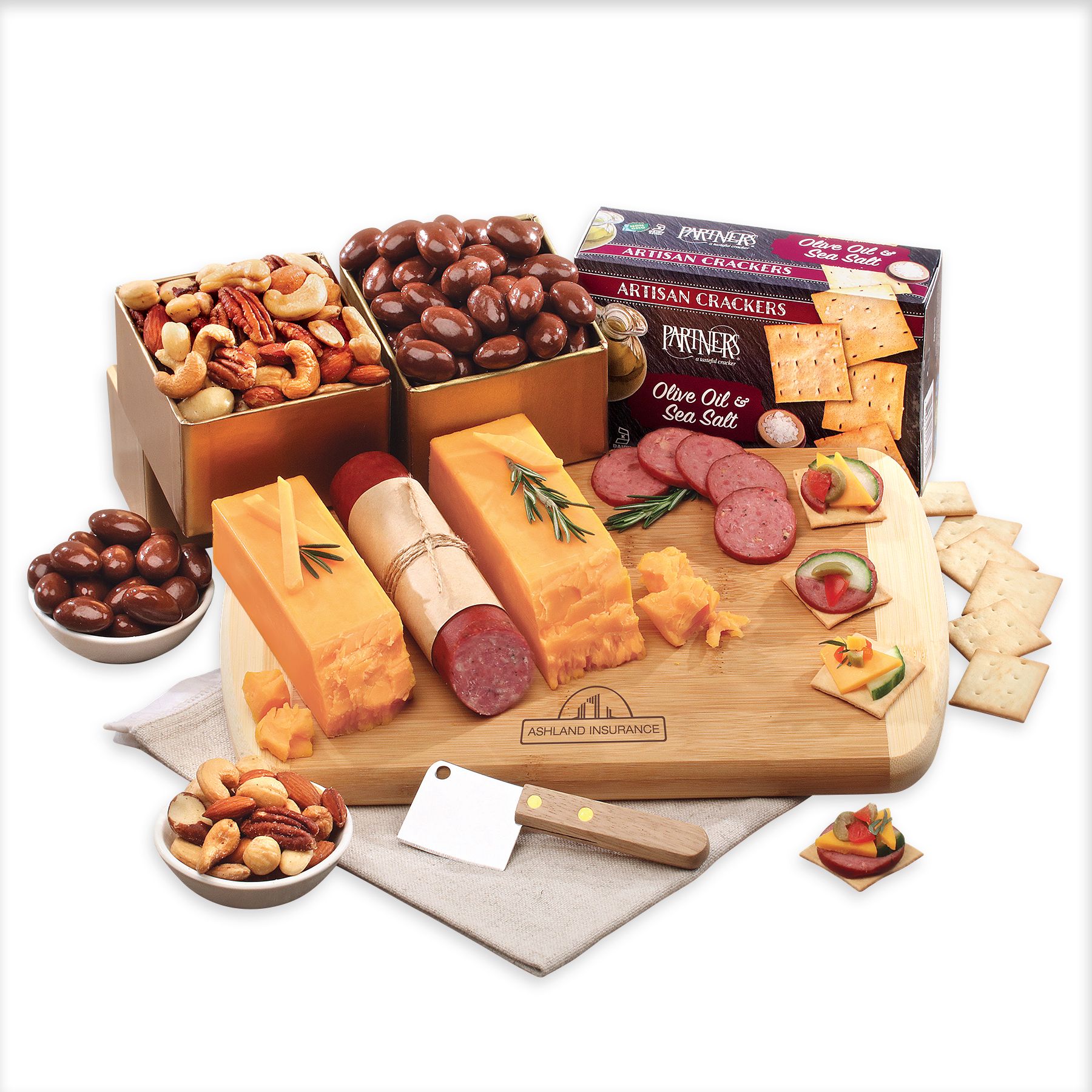 Cheese and Ham Gift Basket